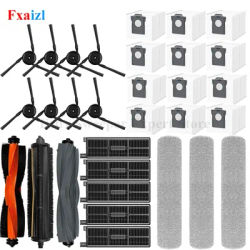 For MOVA Z50 Ultra /Trouver Z50 Ultra Robot Vacuum Dust Bag Filter Side Brush Roller Brush Main Brush Vacuum Cleaner Spare Part