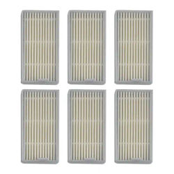 6 Pack Vacuum Cleaner Filter Replacement For SilverCrest For SSR 3000 A1 Robotic Vacuum, Washable HEPA Style Filters