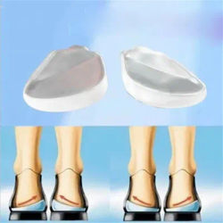2Pcs Gel Pillow Silicone Insoles Shoes Pad Pugel X/O-type Legs Corrector Orthopedic Insoles Heel Cup