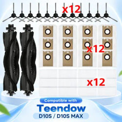 Compatible For Teendow D10S / D10S MAX Robot Vacuum Main Side Brush HEPA Filter Dust Bag Replacement Accessories Spare Parts