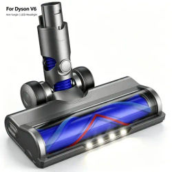 Vacuum Attachments for Dyson V6 Cleaners Brush Head Quick Release Anti-Tangle for Hardwood Floor and Carpet DC58 DC59 DC62 DC74