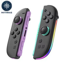 Wireless Game Controller RGB Light For Switch 2 Magnetic Bluetooth Gamepad with 9-Axis Gyroscope Wake-up JOY-06 For NS2 Joycons