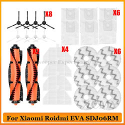 For Xiaomi Roidmi EVA Self-Cleaning Emptying Robot SDJ06RM Vacuum Cleaner Part Main Side Brush Hepa Filter Mop Cloth Replacement