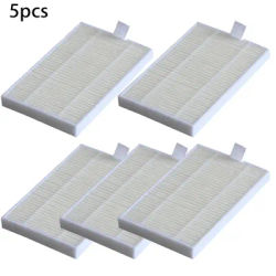 Replacement 5 Filters For Robot Vacuum Cleaner Compatible With For ABIR X6 And For X8 Models To Maintain Performance