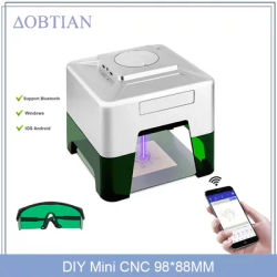New CNC Mini 98×88mm Laser Engraver DIY Mark Printer Cutter Woodworking Machines Plastic 3000mw Bluetooth Mini Engraving Machine
