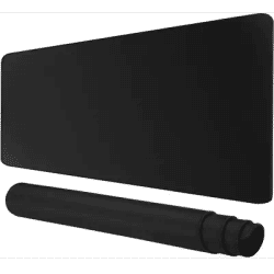 Grand tapis de souris noir de haute qualité, tapis de bureau antidérapant, bord cousu Durable, tapis de souris de bureau, tapis de jeu