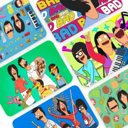 Film de couverture de peau d'autocollant ultra fin pour carte de crédit de débit, B-Bobs, B-Burgers, Anime Spend or Save, Funny Shell On Off, No Fade