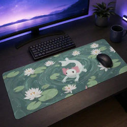 Tapis de Souris Gamer Vert Nénuphar XL Grand Ordinateur Nouveau Tapis de Souris XXL Antidérapant Tapis de Table Tapis de Souris