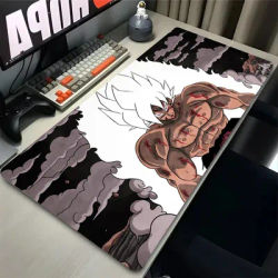 Tapis de souris en caoutchouc, tapis de bureau Dragon Balls, accessoires PC, tapis de clavier Goku, tapis de table Anime noir et blanc