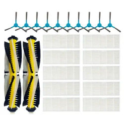 ABGG-For SENCOR SRV 9200BK Roller Side Brush Hepa Filter Robot Vacuum Cleaner Replacement Spare Parts Accessories