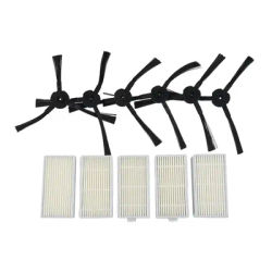 Side Brush And Filter Set For SilverCrest For SSR 3000 A1 Robotic Vacuum Cleaner Spare Parts Accessories Replacement Kit