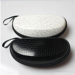 Boîte à lunettes portable pour hommes et femmes, étui de rangement rétro en cuir PU, sac à lunettes dur compact avec fermeture éclair, lunettes de soleil de voyage, mode