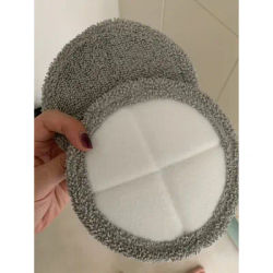 4PCS Round Microfiber Mop Pads for Narwal J1 J2 Robot Vacuum Replacement Cloth Refills Washable Floor Cleaning Rag Parts