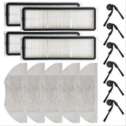 Side Brush Filter Mop Cloth Kit For Xiaomi Robot Vacuum S40 / OV81 Side Brush HEPA Filter Mop Pads Vacuum Cleaner Parts