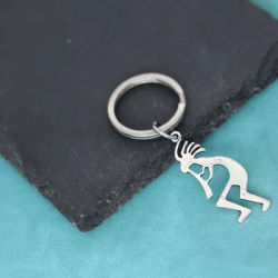 Viking Kokopelli Fertility Deity Pendant Keychain Native American Cultural Symbol of Love Marriage and Hope for a Baby Jewelry