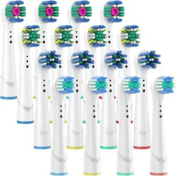 Têtes de brosse à dents de rechange, 4/12/16 pièces, compatibles avec oral-b Braun, têtes de brosse à dents électrique professionnelle