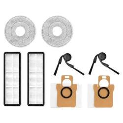 ABUD-Compatible For H50 H50 Pro Side Brush Filter Mop Dust Bag Robot Vacuum Cleaner Accessories 8Pcs