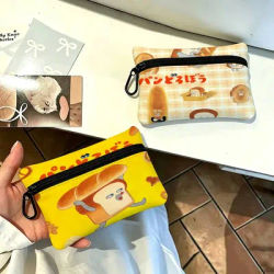 LOGO B-read, mignon, mini porte-monnaie portable en tissu Oxford avec mousqueton, fermeture éclair, porte-clés, rangement pour cartes et écouteurs