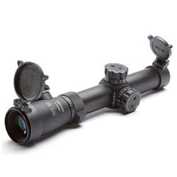 Hi-Lux Optics Close to Medium Range CMR 1-4x24mm LPVO Rifle Scope 30mm Tube Second Focal Plane Illuminated 122 Grain 7.62x39R Green BDC Reticle Matte
