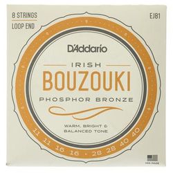 Daddario J81 Bouzouki-Irish Saitensatz mit Schlinge