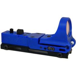 C-MORE Railway Red Dot Sight w/Standard Switch Blue 4 MOA RWBB-4