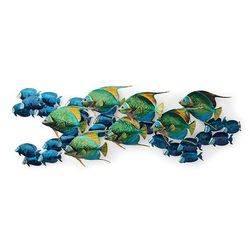 Angelfish with Blue Tangs Indoor/Outdoor Wall Art - Frontgate