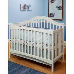 SB2 Lynn 2 Piece Nursery Set in White - Crib & Simple 3 Drawer Dresser