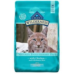 Wilderness Natural Adult High Protein Grain Free Indoor Hairball Control Chicken Dry Cat Food, 11 lbs.