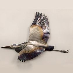Blue Heron in Flight Indoor/Outdoor Wall Art - Frontgate