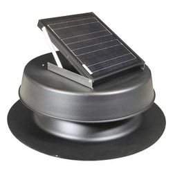 Natural Light Solar Attic Fan System 48 Watt Roof Mount - Bronze