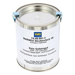 Warnex Strukturlack schwarz 1kg