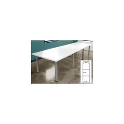 12' x 4' White Conference Table