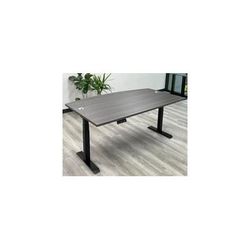 71"W x 41"D Bow Front Electric Lift Sit-to-Stand Desk