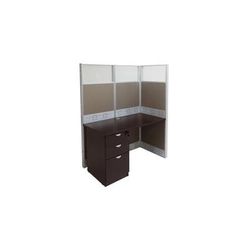 48"W x 24"D x 67"H Premium Series Add-On Cubicle w/File