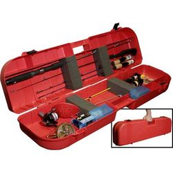 MTM Ice Fishing Rod Box Holds 8 Plus Accessories Red IFB30