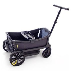 Veer Cruiser (2 Seater) Stroller Wagon + Canopy Bundle - Grey