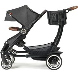 Austlen Entourage Double Stroller - Black / Black