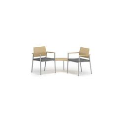 Avon 2-Chairs/Corner Table Set Plywood Back/Upholstered Seat - Upgrade Fabric or Health