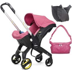 Doona Infant Car Seat + Accessory Bundle - Sweet (Pink)