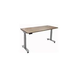 66"W x 30"D Electric Lift Sit-to-Stand Desk with Wheels