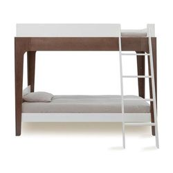 Oeuf Perch Bunk Bed - Twin Size - White/Walnut