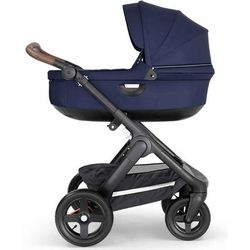 Stokke Stroller Black Carrycot - Deep Blue