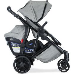 Britax 2018 B-Ready & B-Safe Ultra Travel System Bundle - Nanotex (Moisture, Odor, and Stain Resista