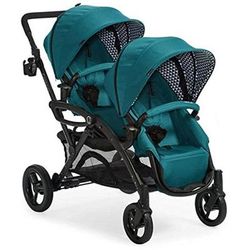 Contours Options Elite Tandem Stroller - Aruba Teal