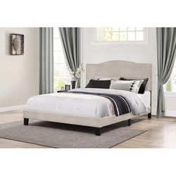 Hillsdale Furniture Kiley King Upholstered Bed, Fog - 2011-661