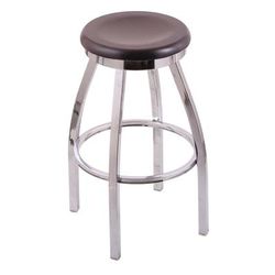 "Holland 80225CHDCMpl 802 Misha 25" Counter Stool /w Chrome Finish, Dark Cherry Maple Seat"