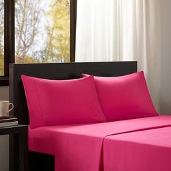 Intelligent Design Microfiber Twin XL Sheet Set in Pink - Olliix ID20-138