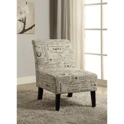 Linen Script Lily Chair - Linon 98320SCRPT01U