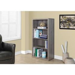 "Bookshelf / Bookcase / Etagere / 5 Tier / 48"H / Office / Bedroom / Laminate / Brown / Contemporary / Modern - Monarch Specialties I 7060"