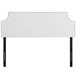 Laura Queen Upholstered Vinyl Headboard MOD-5393-WHI